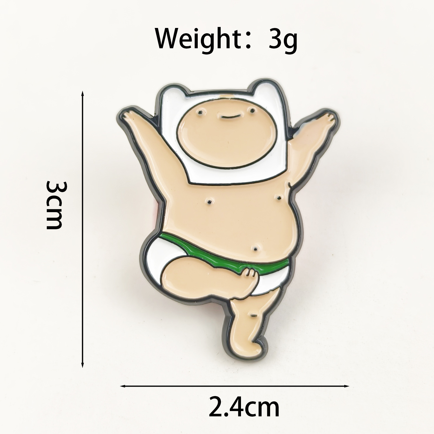 Personalidad lindo hombre gordo insignia alfiler transfronterizo ins dibujos animados aleación goteo aceite divertido villano vestido broche