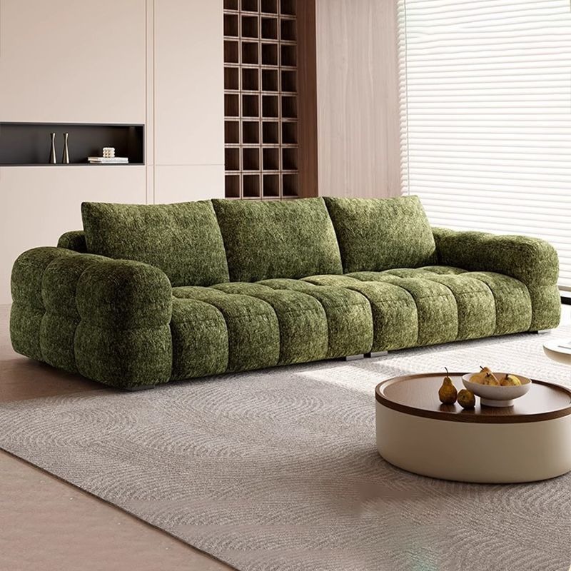 Sofá Chenille sala de estar nuevo estilo francés estilo estilo crema estilo moderno simple soplado de nubes de alta calidad sofá de tela recta