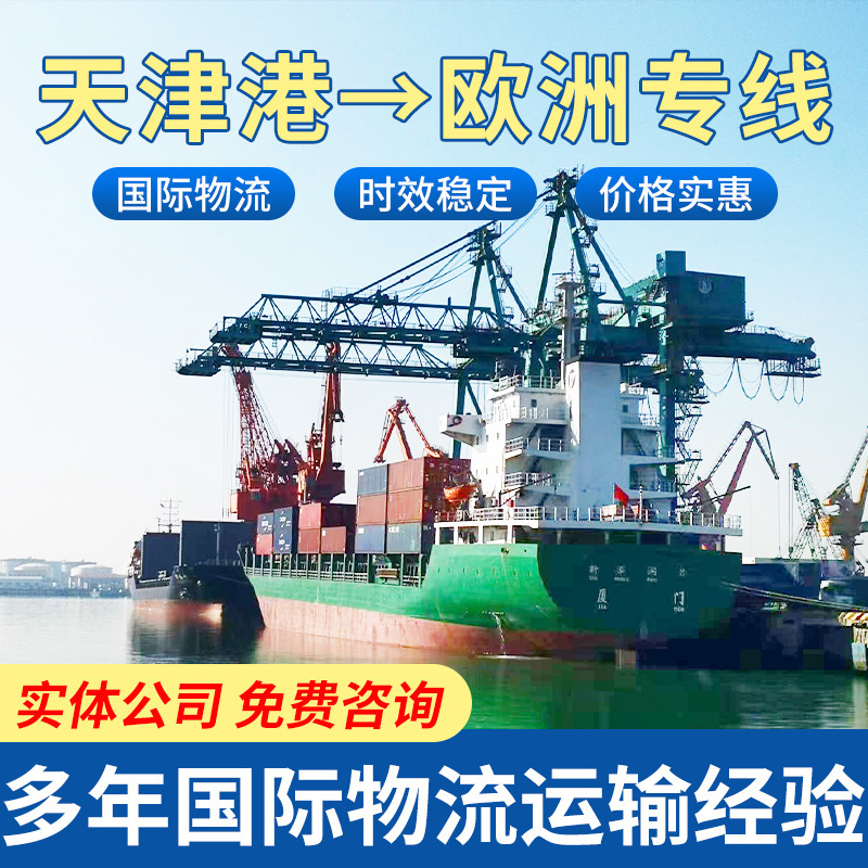 Tianjin port to Europe international shipping logistics line container overseas transportation time-effective stable shipping service