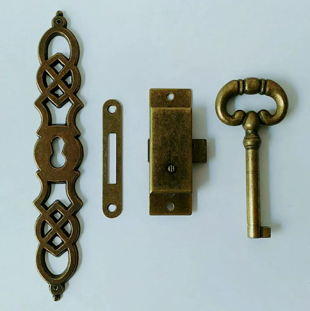 Напоельные часы двери металлические аксессуары DIY старинные винтажные часы двери механические часы часы ключ цилиндр замка
