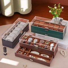 新型腕時計収納ボックス 6個収納 アクリル製 時計ケース 高級腕時計コレクションボックス 透明腕時計ディスプレイボックス