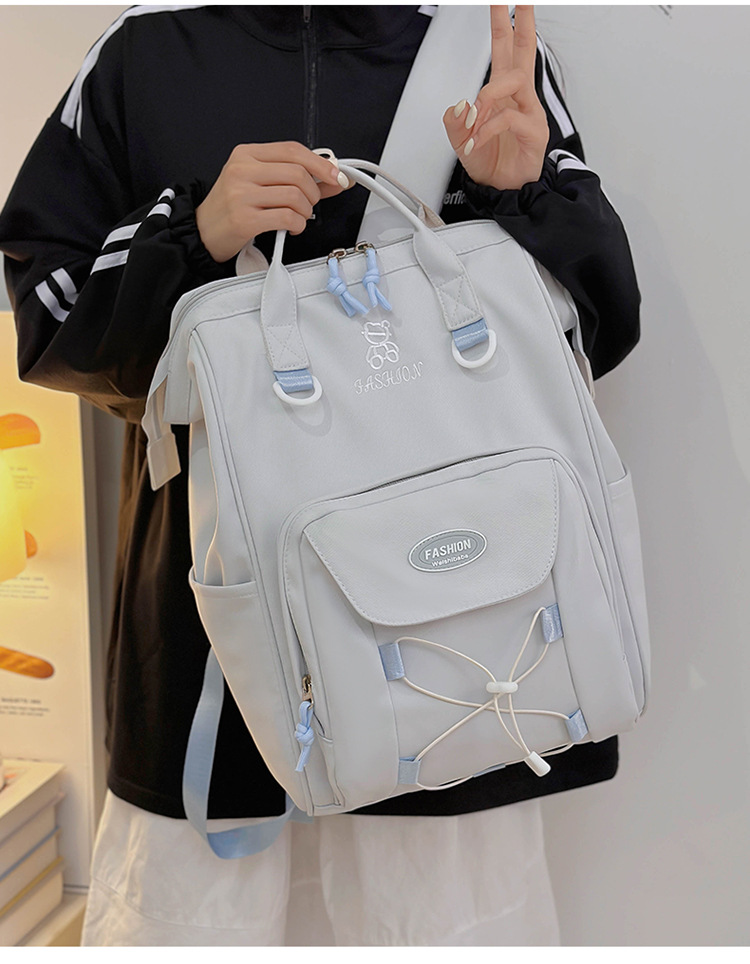 Kids Backpacks High Value Schoolbag Cream Cute Versatile Backpack Junior High School Student Schoolbag Female Dopamine Backpack_voghion.com