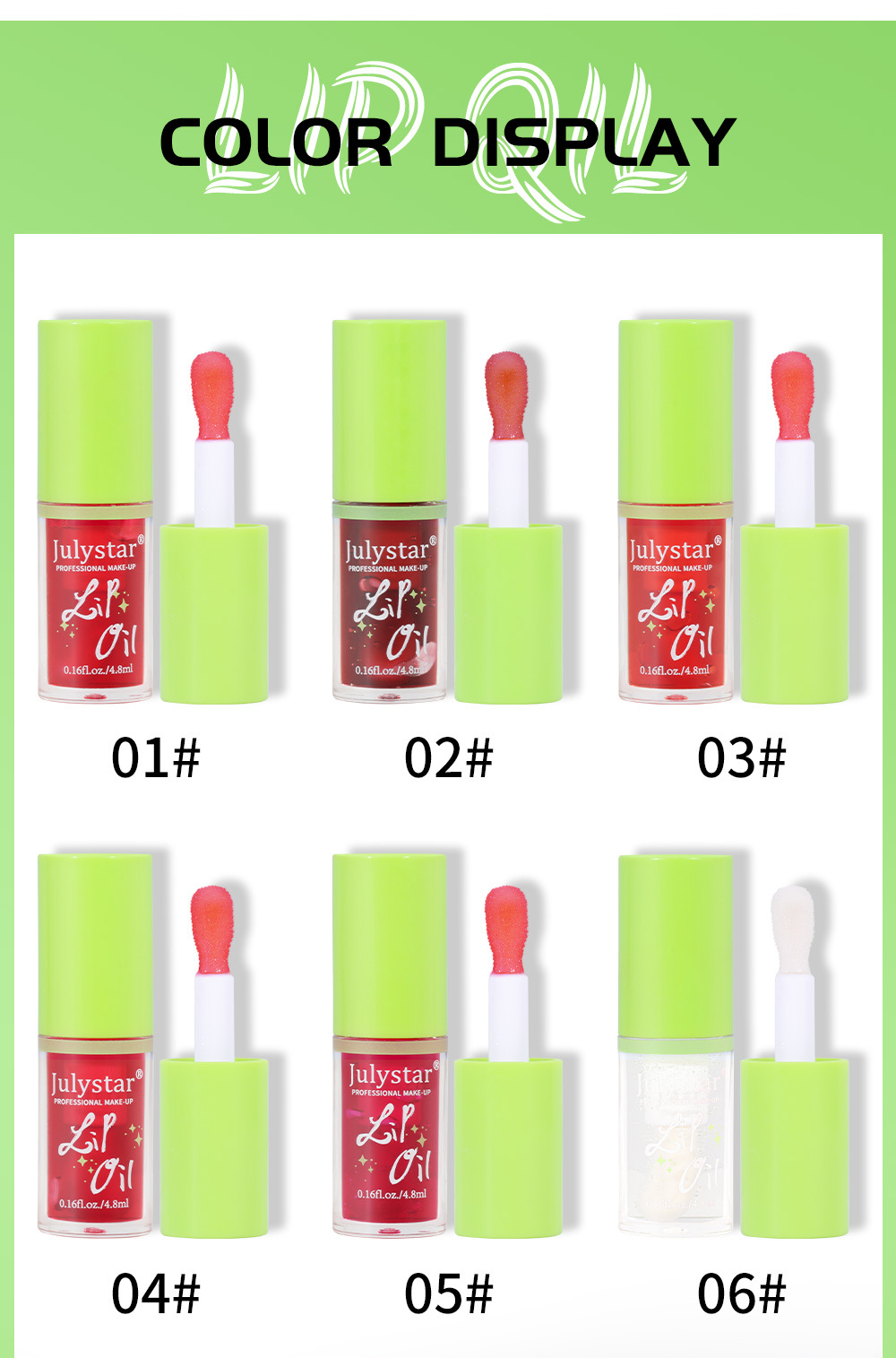 Cross-border beauty products: Long-lasting Moisturizing, transparent and radiant lip oil, nourishing plump lips, Fruit-flavored mirror lip gloss, wholesale for export undefined