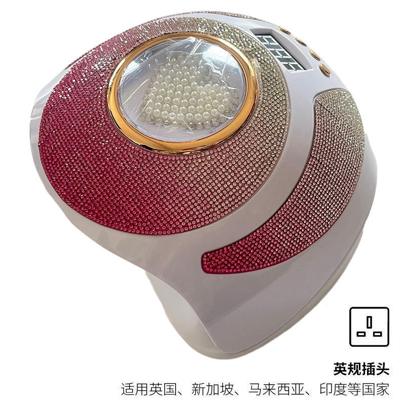 Lámpara de manicura de almacenamiento 268W de alta potencia UV + LED doble fuente de luz pegamento de manicura luz fototerapia inteligente transfronteriza
