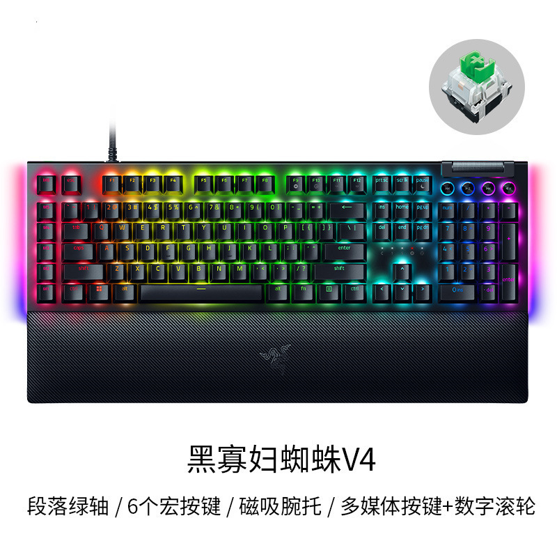 雷蛇（Razer）黑寡妇蜘蛛V4键盘 GASKET结构电竞游戏机械键盘适用|undefined