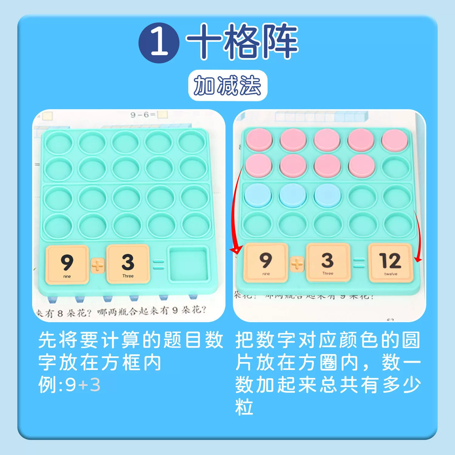 Complete set of training tools for primary school students to add and subtract thinking