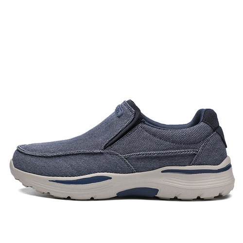 Factory Direct Sale Canvas Shoes Men's Old Beijing Cloth Shoes One-Piece Slippers Men's Thick Sole Extra Large 48 Size Shoes