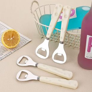 Stainless Steel Beer Bottle Opener Creative Cheese Plastic Handle Bottle Opener Bottle Opener Bar Wine Soda Opener