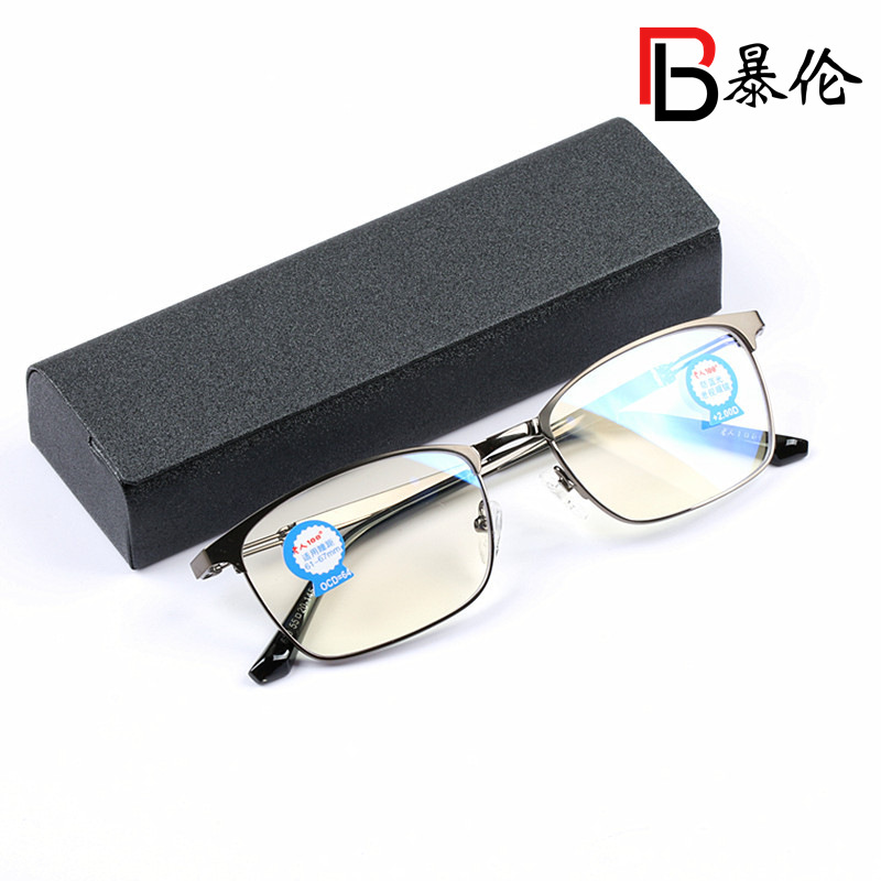 Genuine Elderly 100 Brand Metal Anti -Blu -ray Old Flower Glasses…