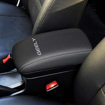 Armrest box – Suitable for 06-22 Geely Vision - 06-10-black-leather-gray-line-standard