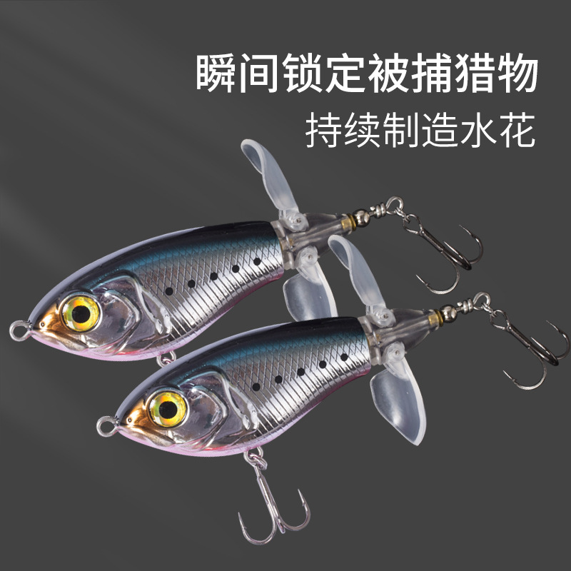 2 Pcs Whopper Plopper fishing lures bass trout Saltwater Sea Fishing Lure