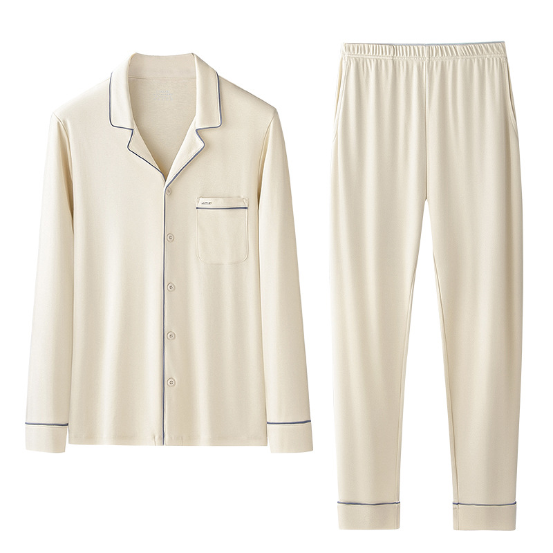 Nuevo agua suave seda seda de algodón damas pijamas de mujer conjunto delgado pantalones de manga larga ropa de hogar al por mayor spot