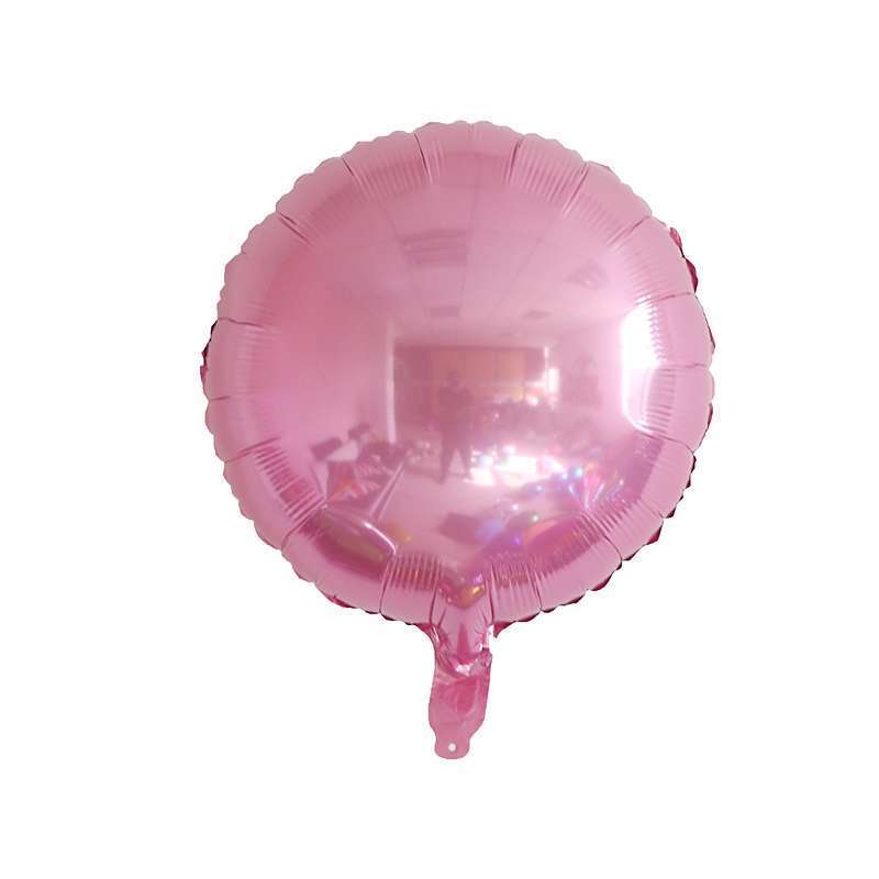 Globo rosa redondo de 18 pulgadas