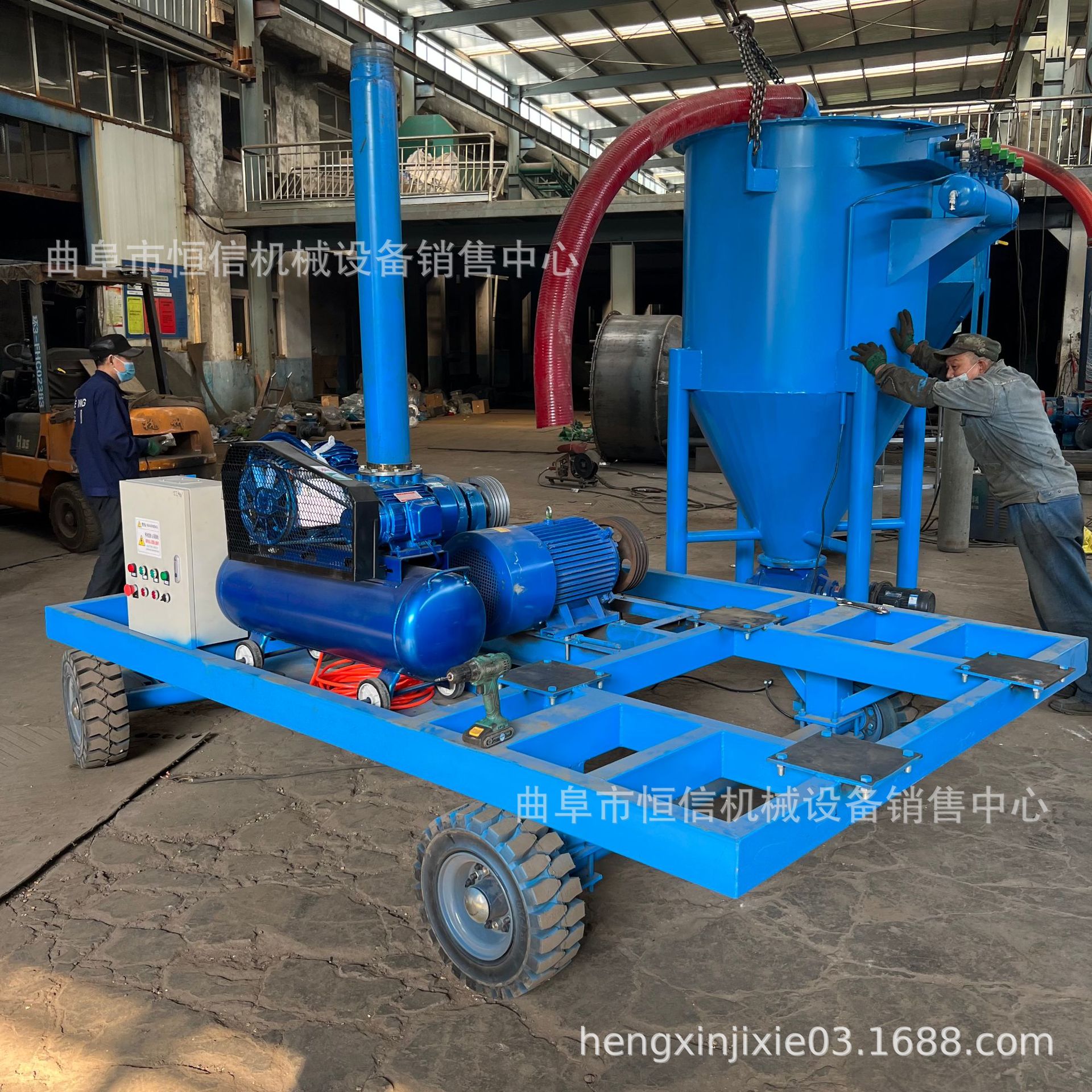 2022新型库房石灰粉脉冲除尘气力吸灰机活性炭粉末吨包吸灰机zcjb