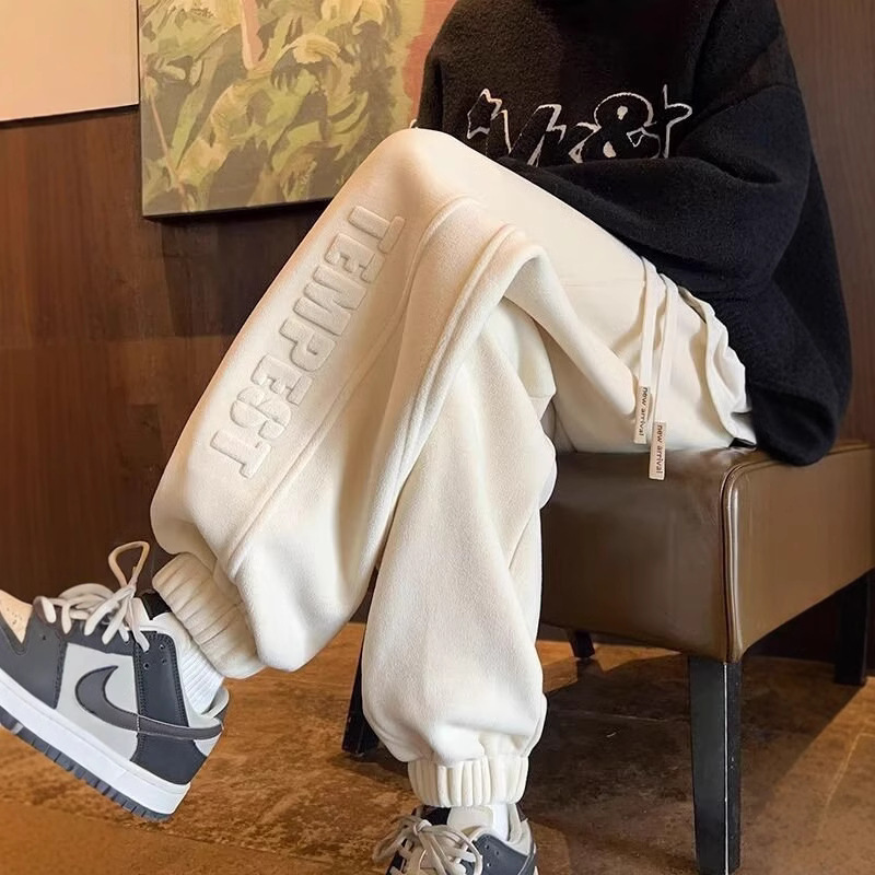 American Style Duffy Handsome Brand Sports Pants Men's 2024 Autumn and Winter New Youth Loose Casual Fleece-Lapped Pants American Style Duffy Handsome Brand Sports Pants Men's 2024 Autumn and Winter New Youth Loose Casual Fleece-Lapped Pants