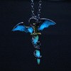 Fashionable golden sword, metal necklace, wish, European style, pterosaur