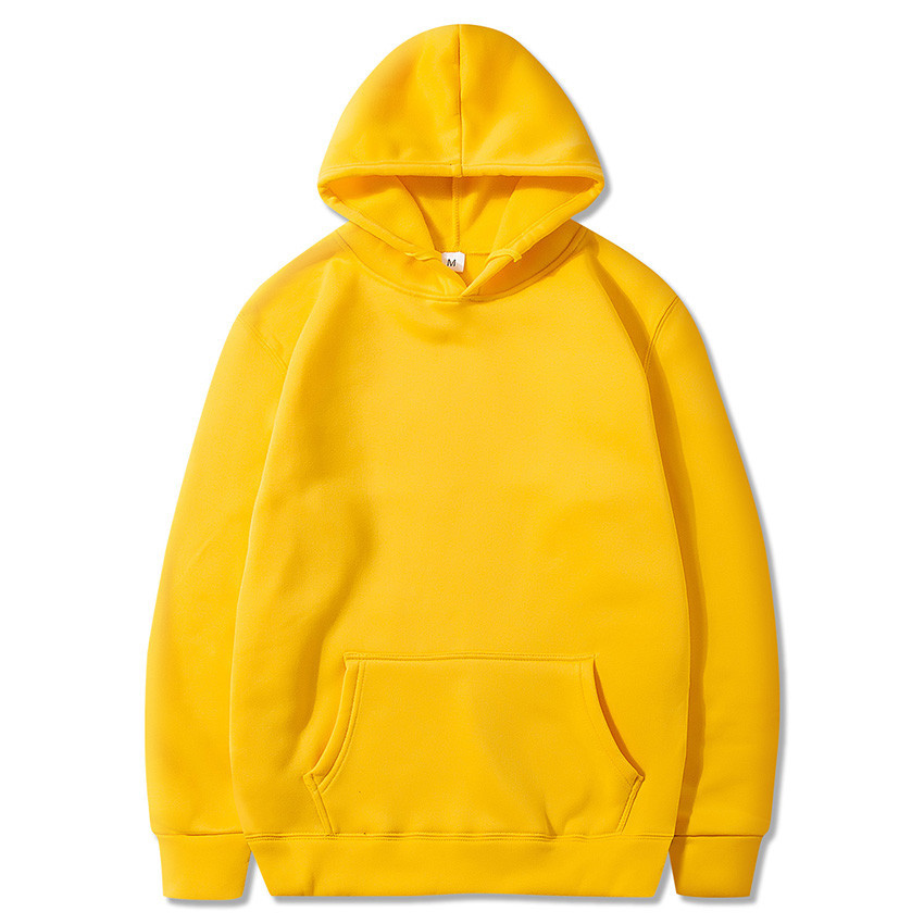 Men's Clothing Models Plus Velvet Thickened Hooded Jacket Solid Color Light Board Blank Hoodie Wholesale LOGO Printing Tide_voghion.com