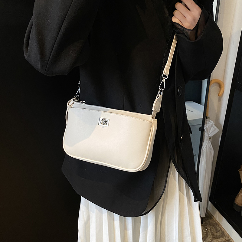 Moda coreana bolso pequeño para mujeres 2024 nuevo estilo de alta calidad bolso de hombro universal bolso de invierno nicho de diseño simple bolso de mujer