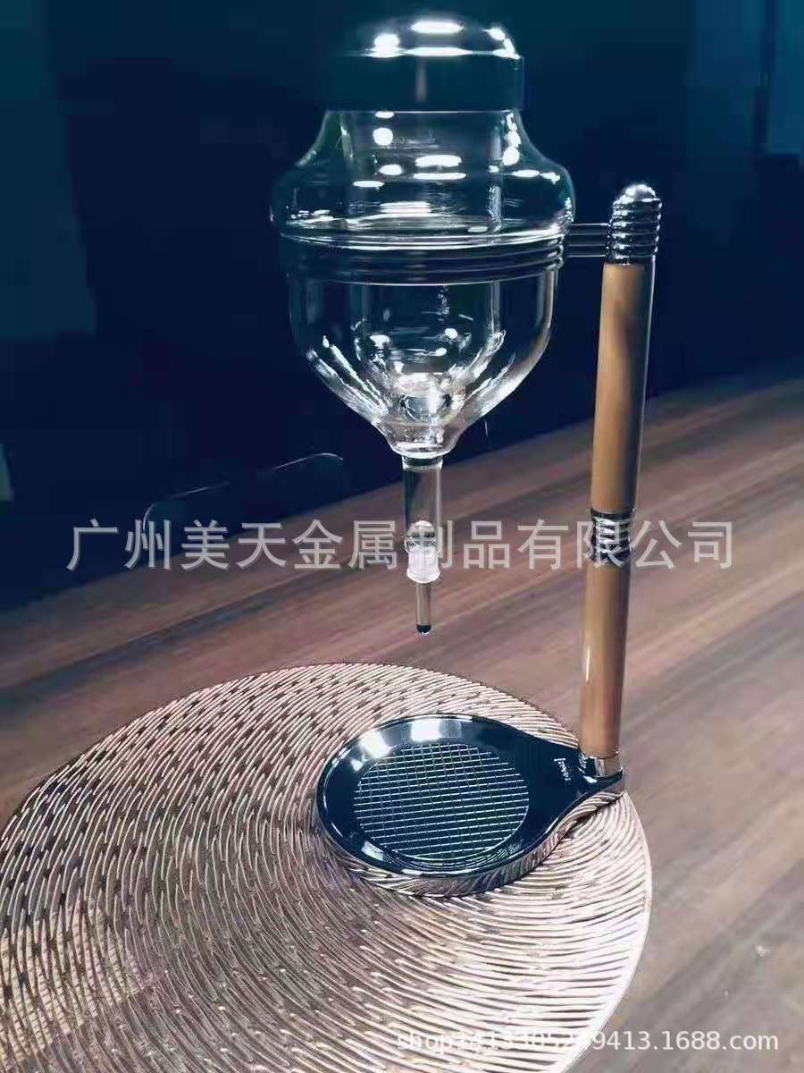 304不锈钢冷酒器清酒滴酒器玻璃酒壶分酒器醒酒器酒吧调酒器