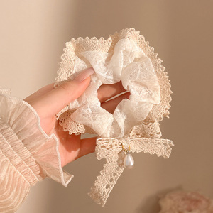 Anillo de cabello perezoso coreano cuerda de cabeza intestino grande niñas de alto nivel de la sensación de cabello de alta elasticidad correa de cabello de cabello super grande