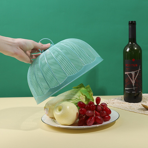 Plastic breathable anti-fly and anti-mosquito mini vegetable cover household vegetable cover dining table cover fly cover vegetable umbrella bowl cover small