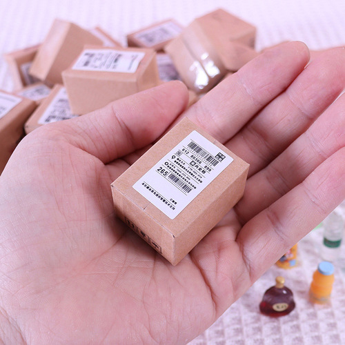 Internet celebrity creative miniature express blind box package mini simulation food bottle model food toy ornaments toys gifts