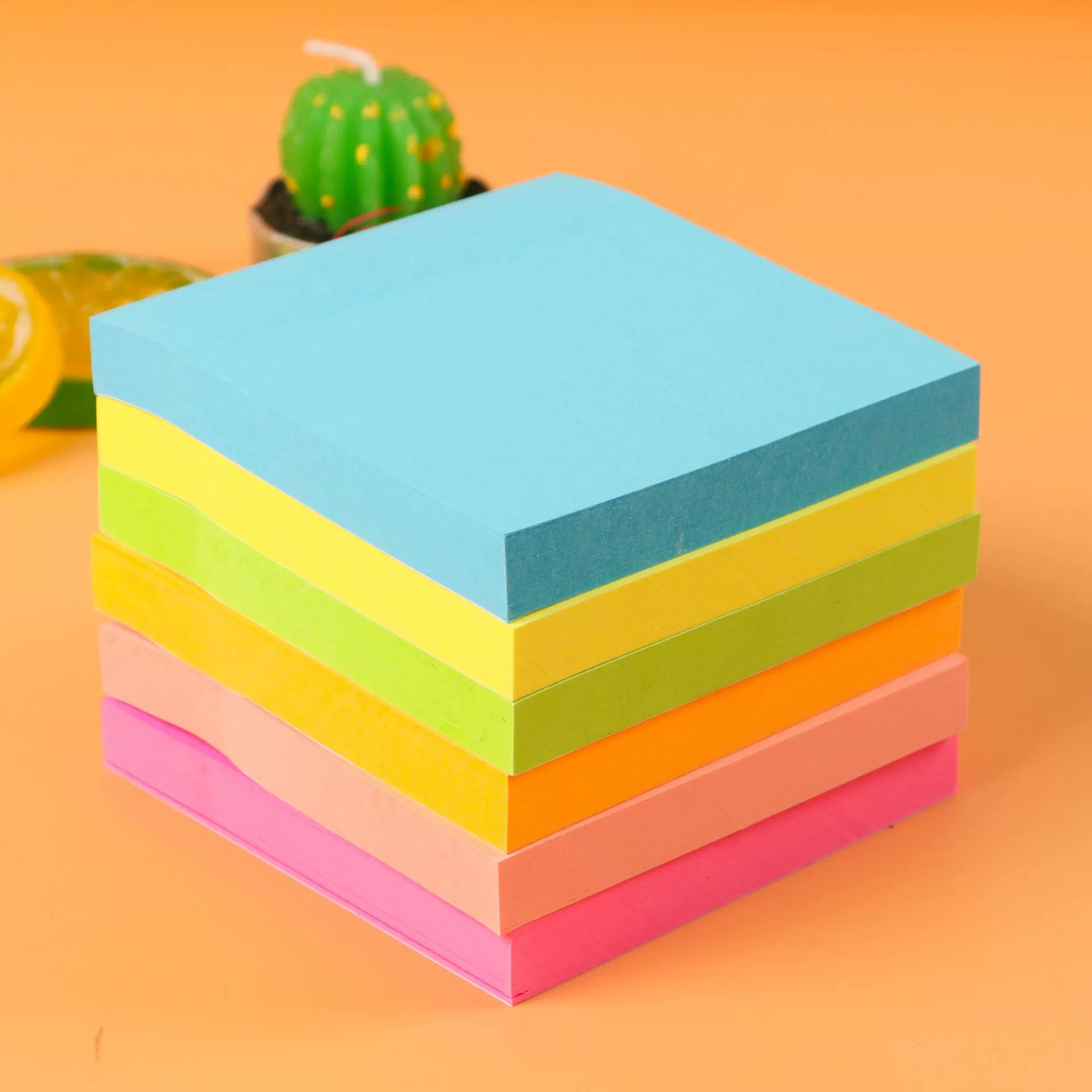 Набор многоразовых стикеров для заметок, отрывной, флуоресцентный, разноцветный, оптом, портативный планировщик