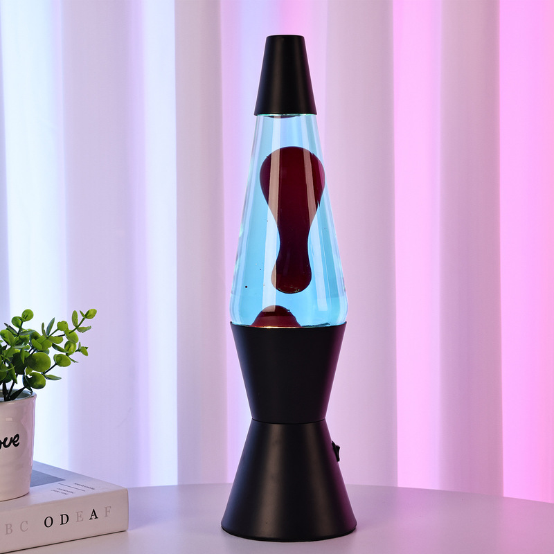 Cross-Border European Standard Amazon Metal Base with Switch Lavalamp Low Voltage Wax Lamp Lava Lamp Night Light Glowing