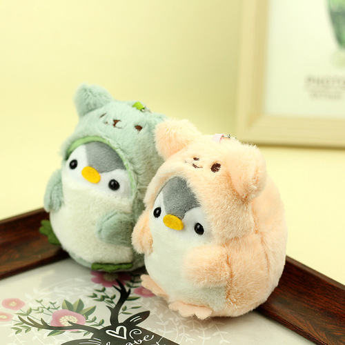 Japanese cross-dressing penguin doll cutely transforms into a little penguin internet celebrity plush toy pendant wholesale