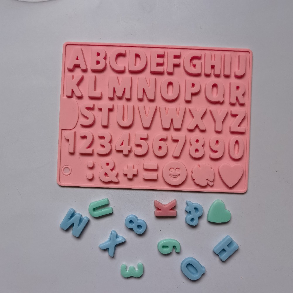 462 chocolate monoletra pastel de chocolate molde de silicona gelatina molde de torta de pan herramientas de horneado