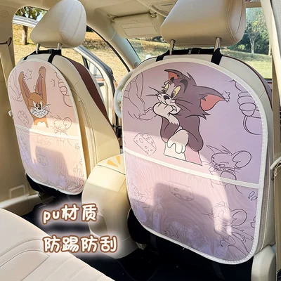 Cartoon Car Seat Back Anti-Kick: Chair back anti-kick pad