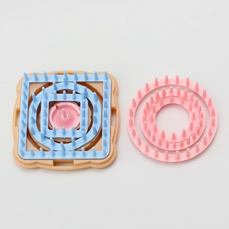 手織り工具DIY角型毛糸編み器編み神器製球器花網角型編み器|undefined