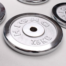 纯铁电镀杠铃片男士健身哑铃片环保哑铃杠铃铸铁可调节家用加重