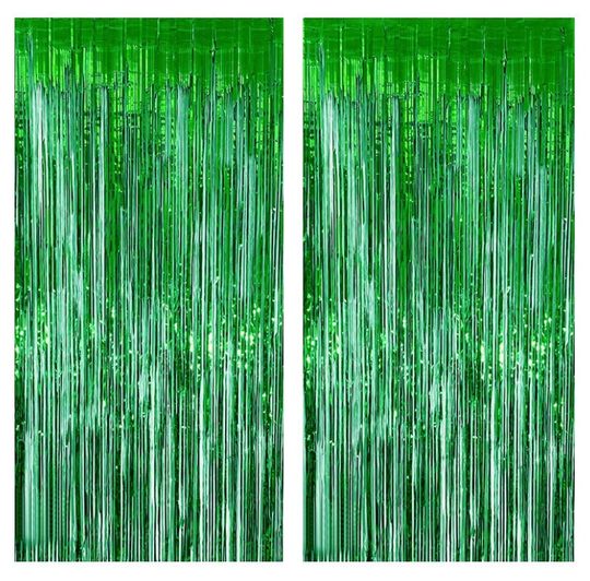 Rain silk curtain 1*2M rain silk color strip metal tin foil tassel curtain birthday wedding bridal shower baby bath