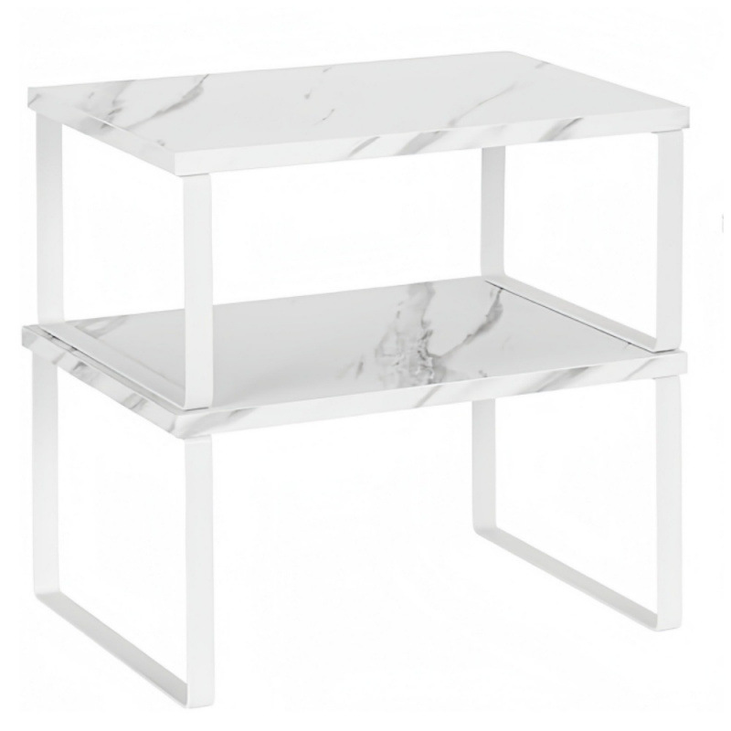 White marble set