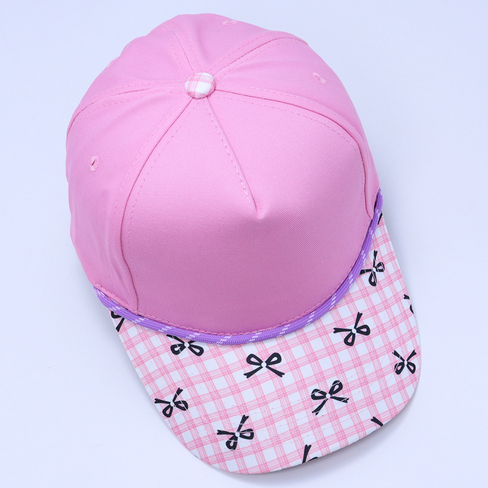 Modieuze dames baseballcap five panel in colorblock stijl_voghion.com