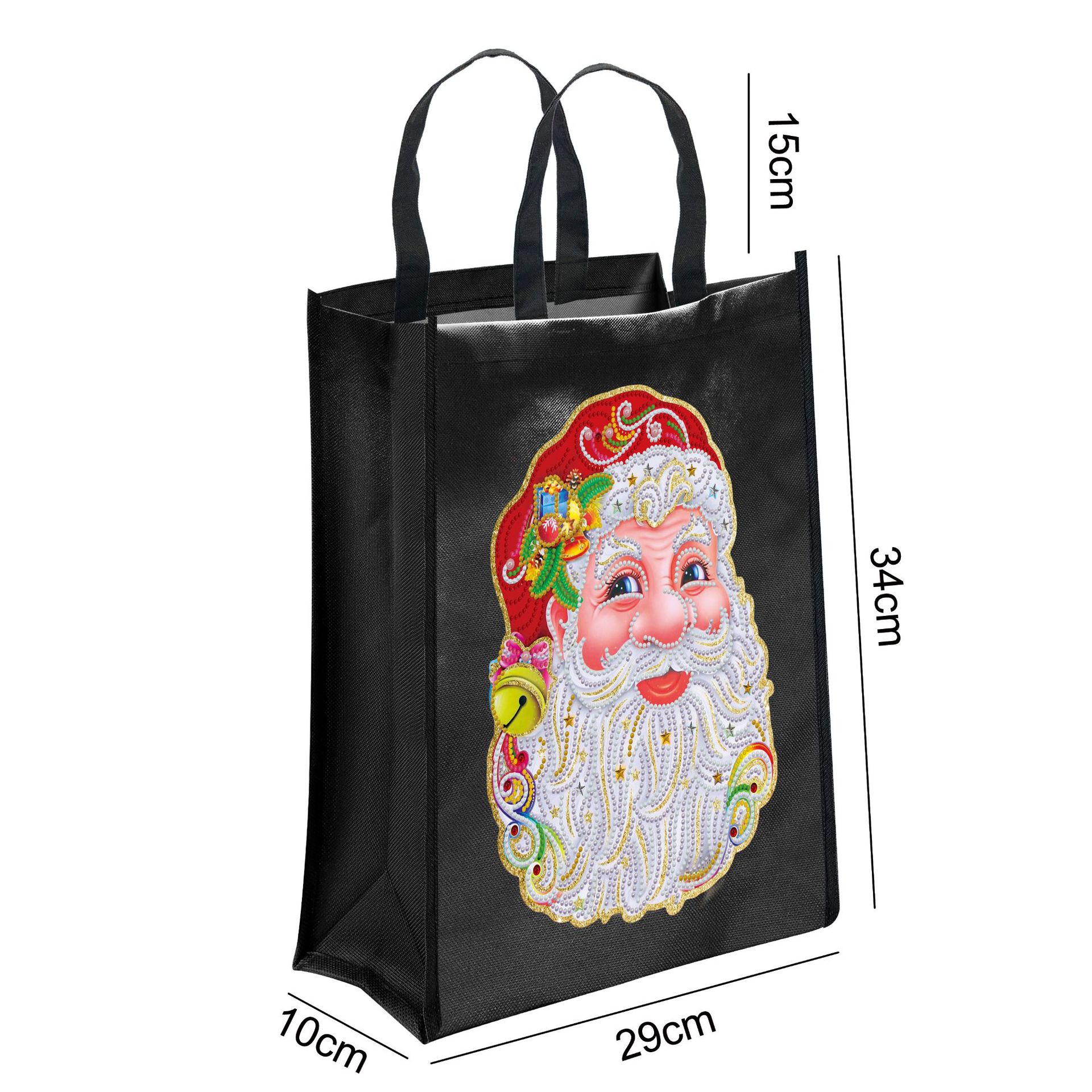 Diamante pintura perimetral DIY pintura caliente bolsa de protección del medio ambiente puntuación de perforación manual bordado cruzado Oxford tela bolsa de mano distribuible