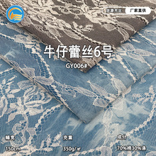 牛仔复合蕾丝面料纯棉春夏布料服装连衣裙短裙裤子包包配件布