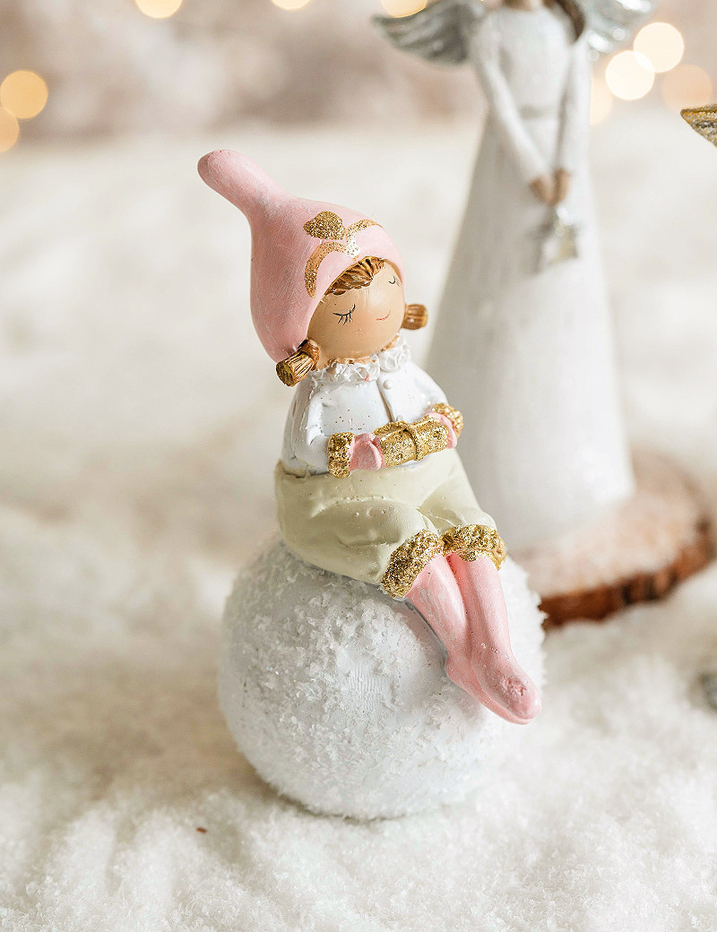 Human Pattern Christmas Pastoral Korean Style Human Resin Holiday Party Hanging Ornaments Decorations Table Decoration