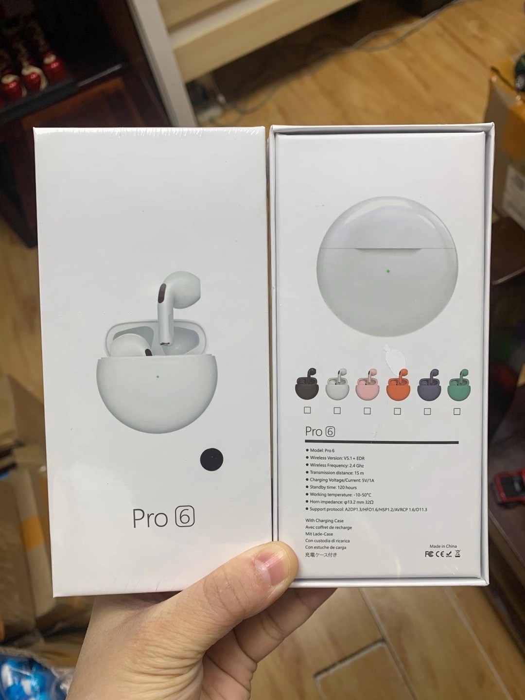 pro6 Bluetooth kulaklık J6 Bluetooth kulaklık dokunmatik gürültü azaltma kablosuz stereo pro4 mini spor TWS pro5