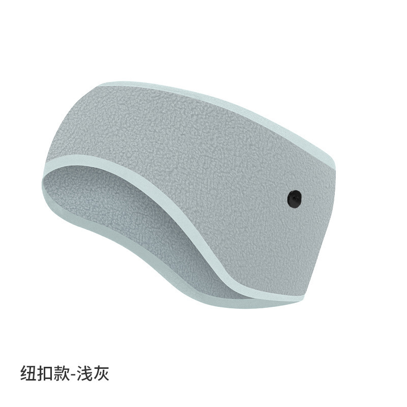 亚马逊防寒发带纯色抓绒防风额头保暖头带加绒加厚跑步运动护耳带|undefined