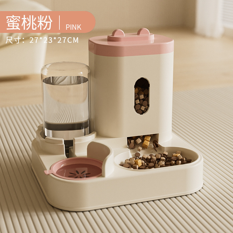 猫咪狗狗饮水机猫粮全自动喂食器猫狗碗储粮桶狗狗饮水器宠物用品|undefined