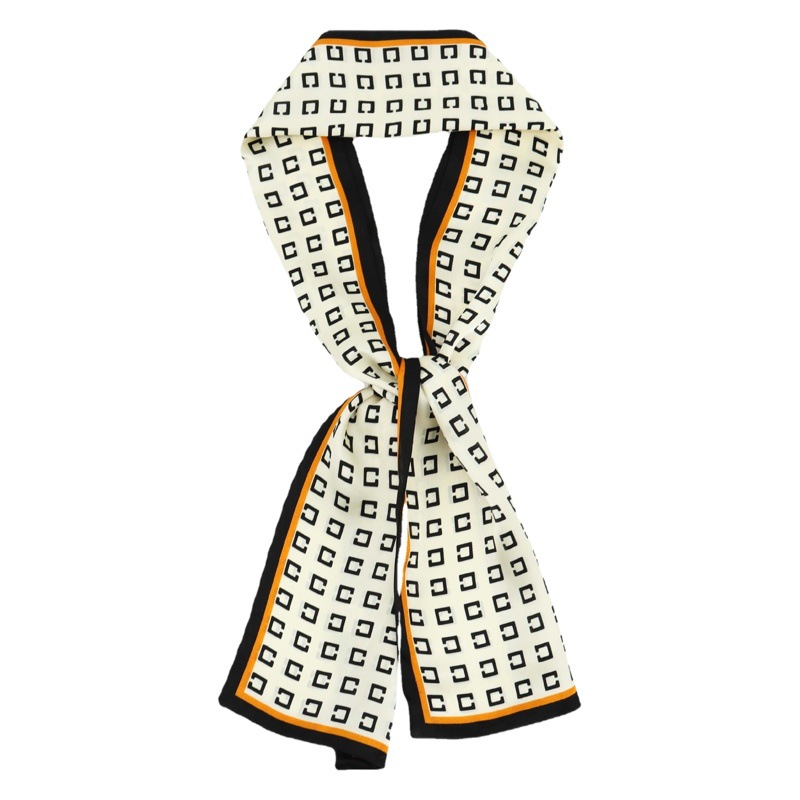 Verano nuevo francés simple bufanda de seda larga de las mujeres del todo-fósforo de la bufanda de cinta de alta calidad delgada bufanda estrecha al por mayor