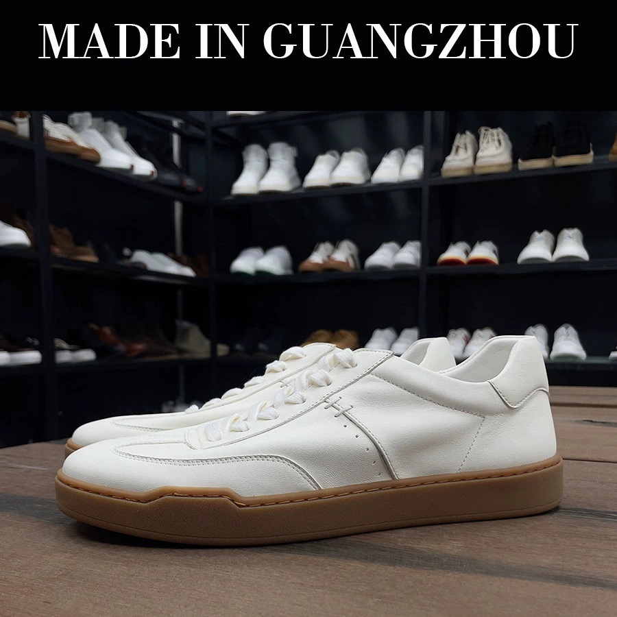 Гуанчжоу обувь ручной работы из натуральной кожи из кожи кожи из кожи из кожи из кожи из маленькой белой обуви для мужчин