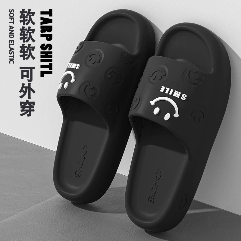 Тапочки на платформе, летняя модная обувь для дома, нескользящая слайд для любимого