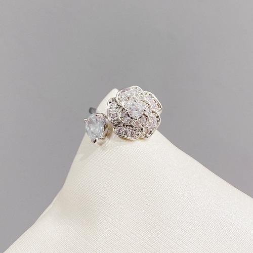Niche Design Fashionable Female Ring Sweet Gift Versatile Daffodil Petal Living Open Finger Ring Xiahongbo Same Style