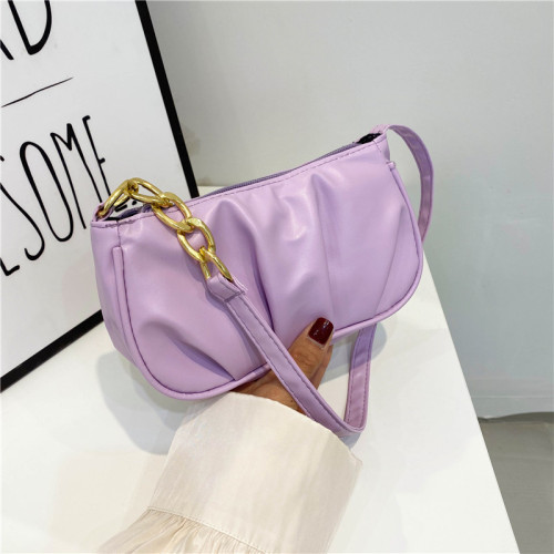 Women's Multicolor Underarm Bag  Spring New Trendy Fork Bag Single Shoulder Handbag Shoulder Bag