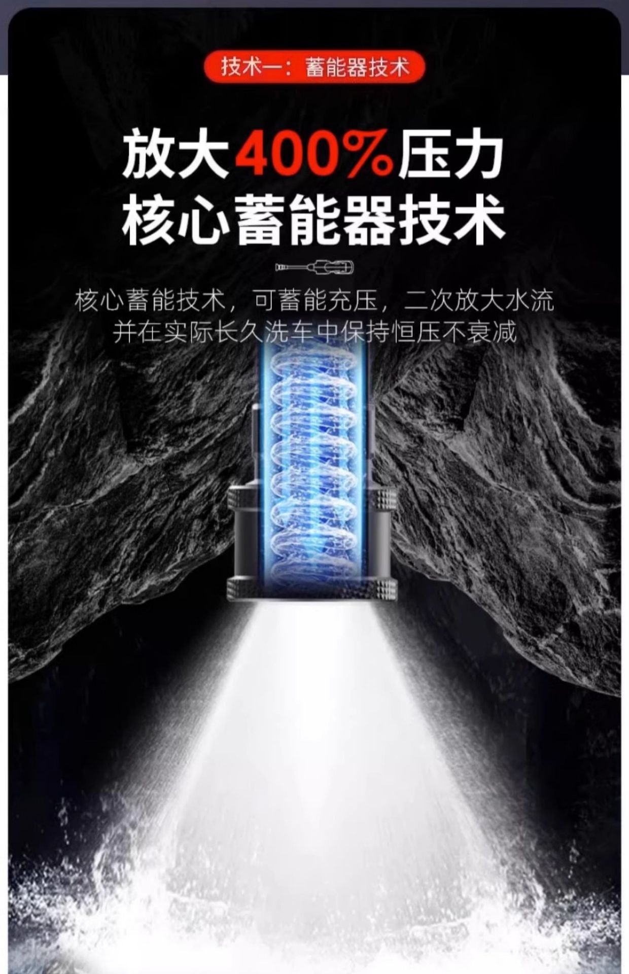Suitable for High-Pressure Car Wash Water Guns, Wireless Charging Lithium Batteries, Household Powerful Booster Electric Water Guns, Car Wash Magic Tool