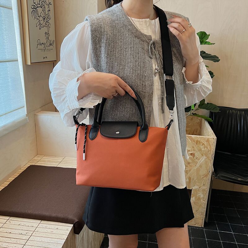跨境高级小众手提牛津布包包女2025新款大容量休闲通勤单肩斜挎包|undefined