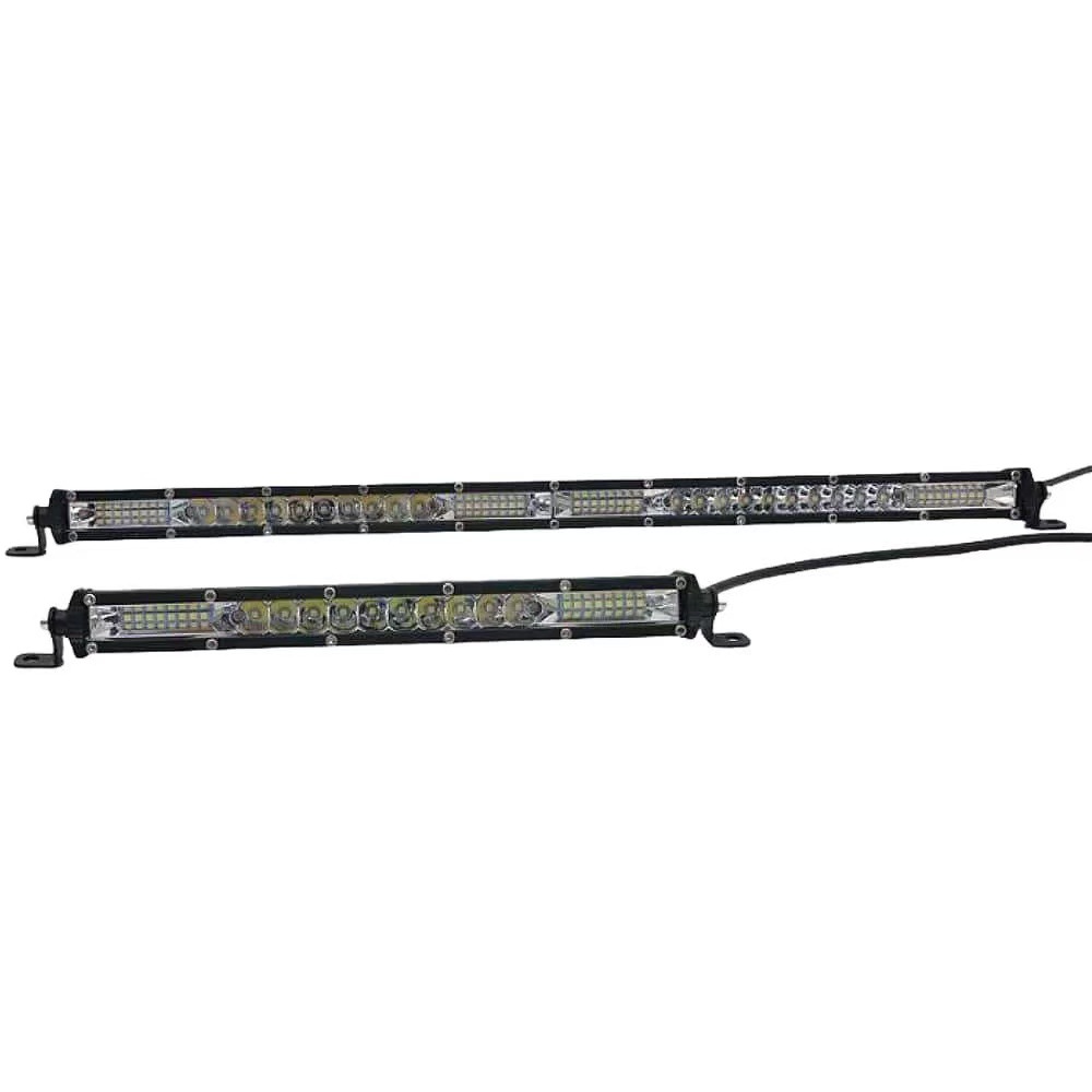 Direct from the manufacturer: LED ultra-thin single-row strip light, truck spotlight 12V 24V, for off-road vehicle roof, front bumper, and grille modification